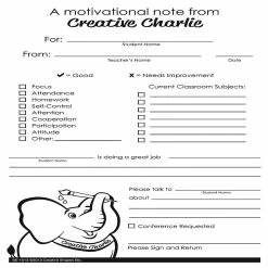 Best reviews of 😀 Creative Shapes Etc. - Notes From Teachers - Creative Charlie Motivational 👍