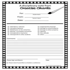 Cheap 🤩 Creative Shapes Etc. - Notes From Teachers - Creative Charlie Primary Disciplinary 🔔