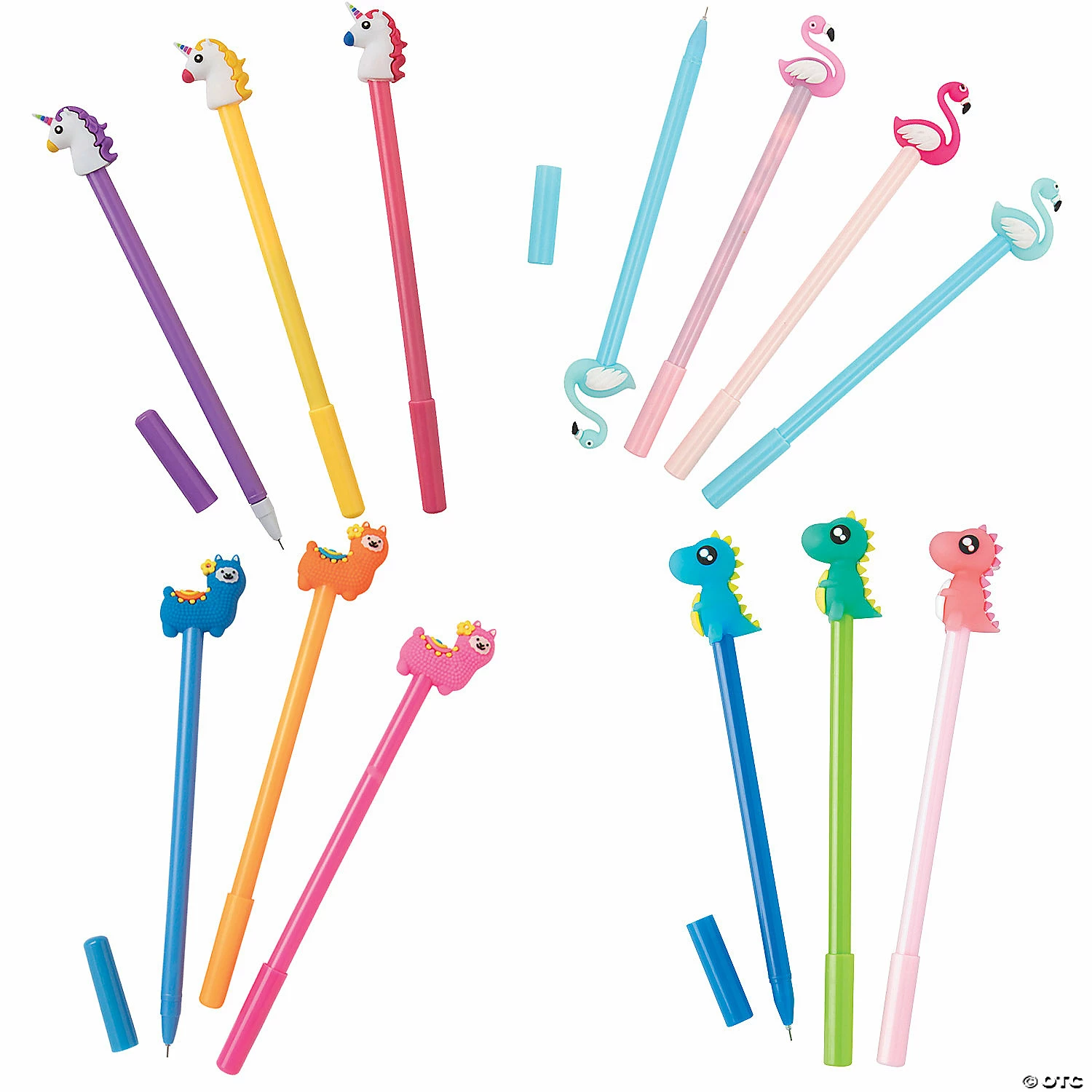 Buy ๐ Cute Character Topper Pens Kit - 48 Pc. ๐ฅฐ
