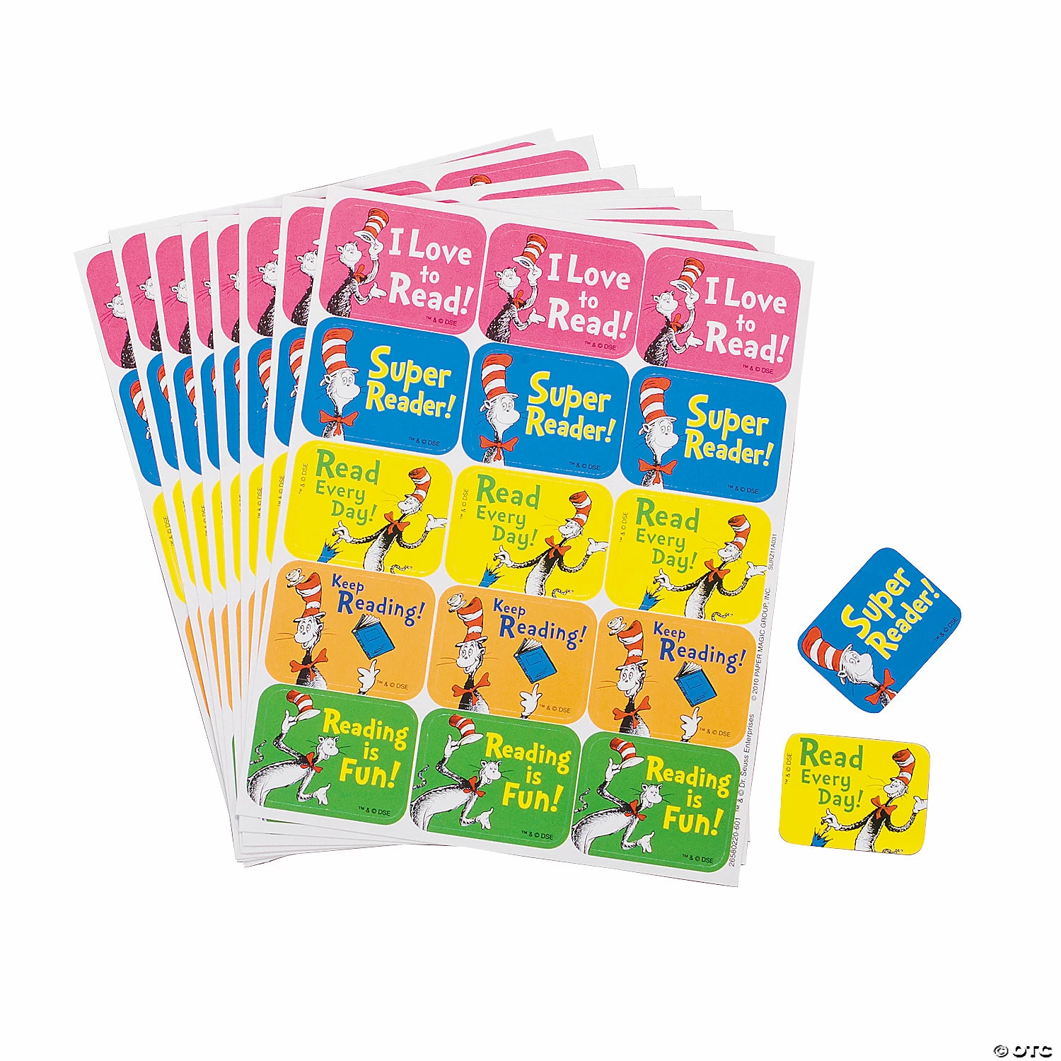 Buy 🧨 Dr. Seuss™ The Cat in the Hat™ Reading Stickers - 10 Sheets 💯