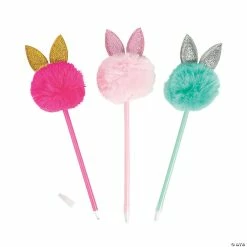Best reviews of ⭐ Easter Pom-Pom Bunny Pens - 12 Pc. 🥰