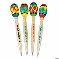New 😉 Fiesta Maraca Pens - 12 Pc. ⭐