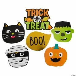 Promo 👍 Ghoul Gang Cutouts 🎃 Halloween Decorations - 6 Pc. 😀