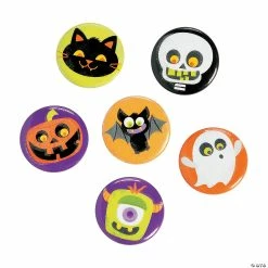 Buy 😉 Glow-in-the-Dark 🎃 Halloween Mini Buttons - 48 Pc. 🧨