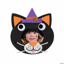 Buy 🎁 Googly Eyes 🎃 Halloween Cat Picture Frame Magnet Craft Kit - Makes 12 🔥