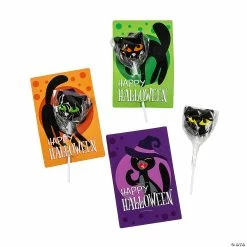 Buy 🔥 Halloween Black Cat Lollipop with Card 😀