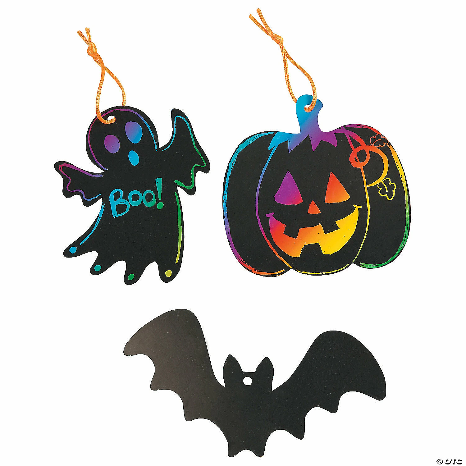 Outlet ๐งจ Halloween Magic Color Scratch Ornaments - Makes 50 โ๏ธ