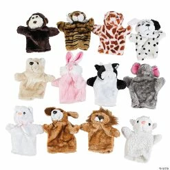 Deals 🥰 Hand Puppet Wild & Farm Stuffed Animals - 12 Pc. ✨