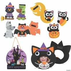 Best deal 😍 Howl-O-ween is Purrr-fect Craft Kit Assortment - 48 Pc. 👏