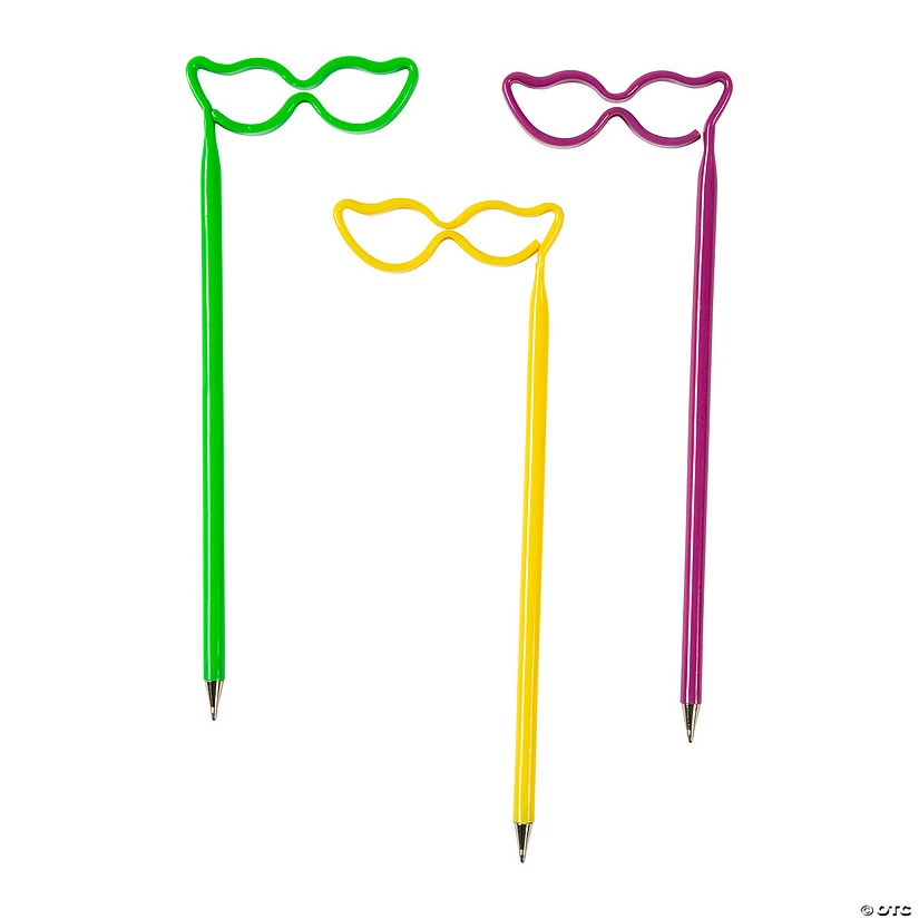 Best reviews of ๐ Mardi Gras Mask-Shaped Pens - 12 Pc. ๐