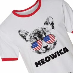 Coupon 🎉 Meowica Adult's Ringer T-Shirt 🧨