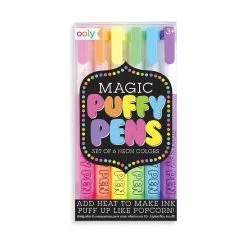 Best Sale 🔔 OOLY Magic Neon Puffy Pens - Set of 6 🔥