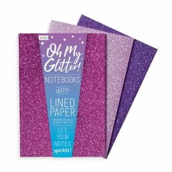 Flash Sale 🛒 OOLY Oh My Glitter Notebooks - Set of 3 -Amethyst & Rhodolite ⌛