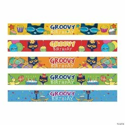 Cheapest 🤩 Pete the Cat™ 🥳 Birthday Slap Bracelets - 10 Pc. ❤️