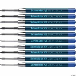 Cheap 🎁 Rediform Slider 755 XB Ballpoint Pen Refill, Viscoglide Ink, Blue, Pack of 10 💯