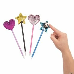 Cheapest 🔔 Reversible Sequin Pens - 12 Pc. 😀