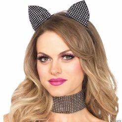 Outlet 🤩 Rhinestone Cat Ears And Choker ⌛