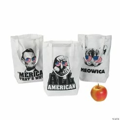 Best deal 🔔 Sassy Patriotic Tote Bags - 6 Pc. 🎁
