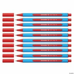 Best deal 🎁 Schneider Slider Edge XB Ballpoint Pen, Viscoglide Ink, 1.4 mm, Red, Pack of 10 👏