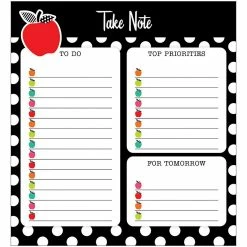 Discount 😉 Schoolgirl Style Black White and Stylish Brights Notepad 🛒