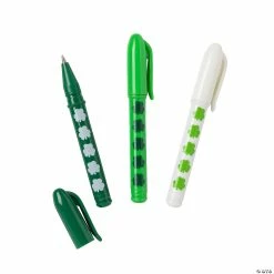 New ✔️ St. Patrick’s Day Shamrock Mini Pens - 24 Pc. ⭐
