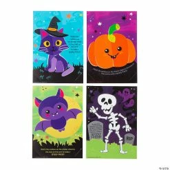 New 👍 Sticker by Number 💀 Halloween Cards - 24 Pc. 🥰