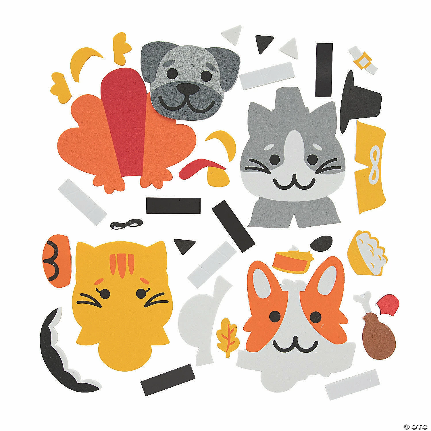 Best Sale ๐ฏ Thanksgiving Pet Magnet Craft Kit - Makes 12 โจ - Image 2