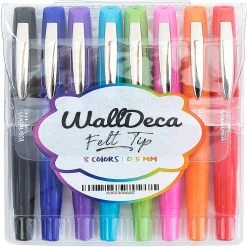 Budget 🎉 WallDeca Felt Tip Pens, 8 Count 🧨