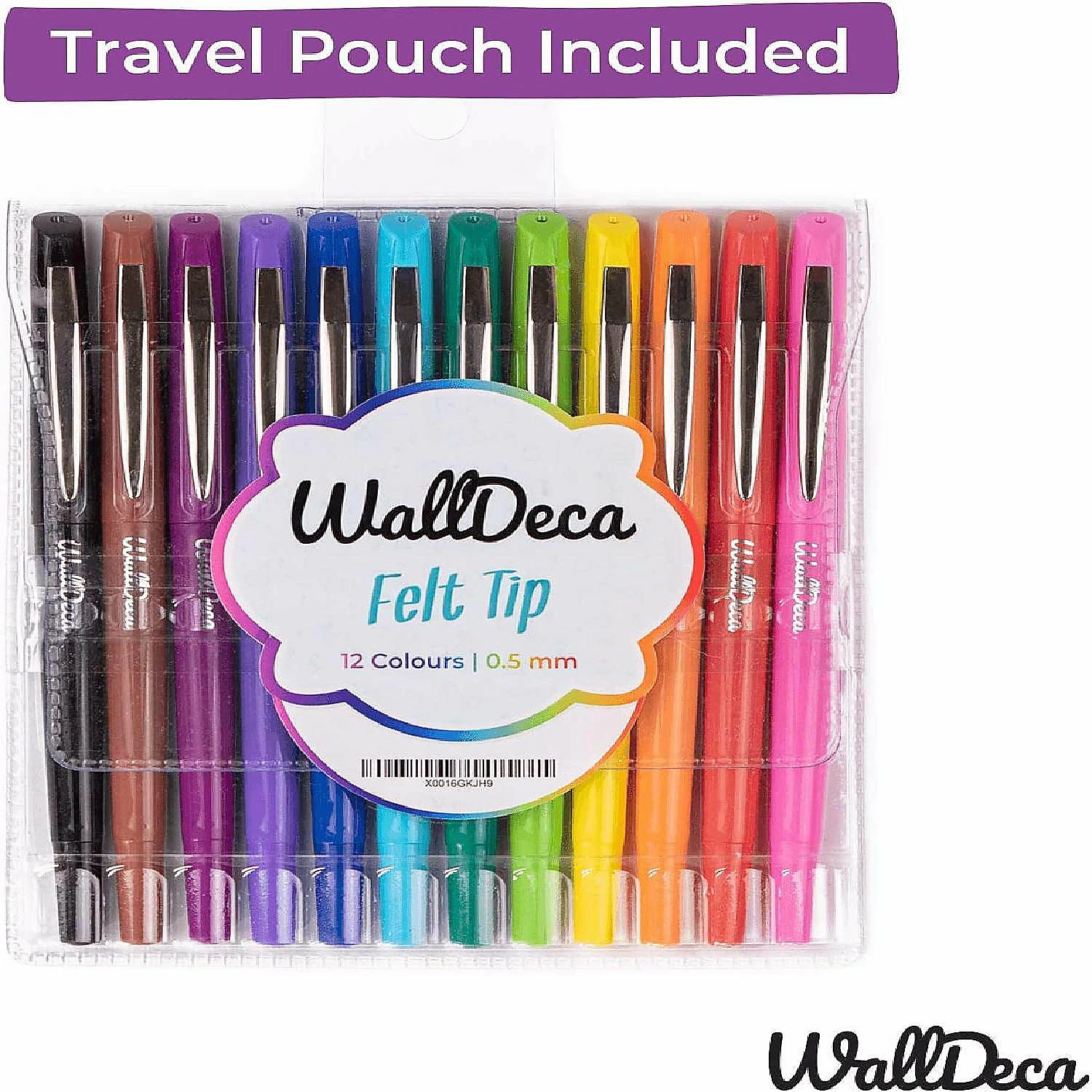 Hot Sale 💯 WallDeca Felt Tip Pens, Made for Everyday Writing, Journals, Notes and Doodling (12-Pack) 🎉 - Image 3