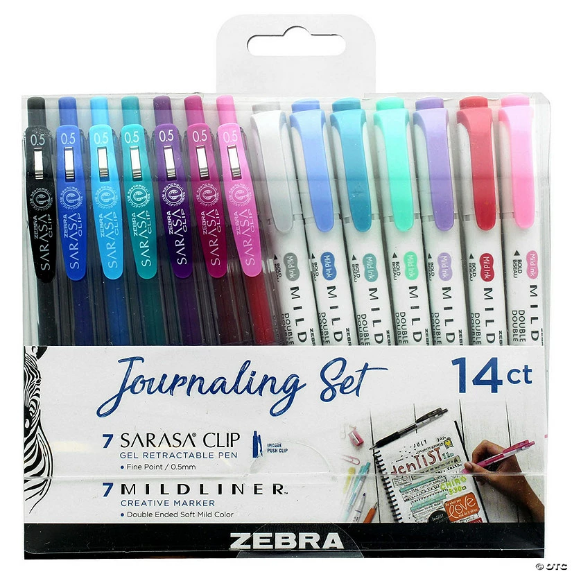 Cheapest ๐ Zebra Journaling Pen Set 14pc Sarasa Clip & Mildliner โจ